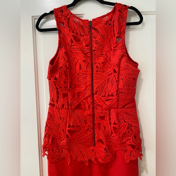 SACHIN & BABI Noir Viola Giupure Lace Peplum Dress - Picture 13 of 17